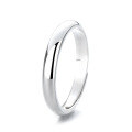 wholesale S925 Silver Cloud Tide Pavilion Fashion Minimalist Plain Circle Smooth Surface Versatile Fresh and Trendy Design Open Ring-0-5