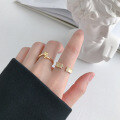 wholesale S925 Sterling Silver JB023/024 Korean Version Ins Niche Design Beaded Edge Frosted Starry Sky Inlaid Zircon Ring for Women-0-3
