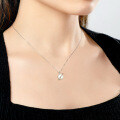S925 Silver Saturn Orbit Opal Pendant Necklace-0-2