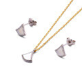 wholesale 925 Silver Autumn New Stylish Women's Set, Japanese Korean Minimalist Versatile Necklace, Natural White Shell Collarbone Chain-0-4