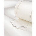 wholesale 925 Sterling Silver Irregular Necklace for Women, Unique and Niche Design, Light Luxury with a Premium Feel, New Pendant Chain-0-3