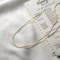 wholesale 925 Sterling Silver Thin Minimalist Everyday Ins Delicate Sweet and Cool Layered Collarbone Chain Y00224-0-1