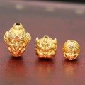 wholesale Metal material: 925 silver gold-plated Through-hole baby elephant spacer beads, past and present, nine sons of the dragon, fortune beads, DIY bracelet spacer bead accessories-0-1