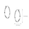 wholesale 925 Sterling Silver Ins Winter-Simple Hoop Earrings, Mobius High-End Minimalist Niche Earrings, Hong Kong Style Wholesale-0-2