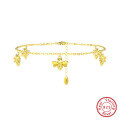 wholesale S925 Sterling Silver Minimalist Small Bee Ankle Chain, Versatile Women's Beach Foot Jewelry Wholesale-0-0