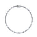 wholesale S925 sterling silver women's hand chain, European and American hit single-row diamond tennis bracelet with full zirconia inlay-0-11