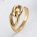 wholesale 925 Sterling Silver Irregular Three-Dimensional Twisted Knot Open Ring, Minimalist Niche Design-0-2