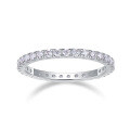 S925 Sterling Silver Moissanite Ring, Hypoallergenic, Customizable-0-3
