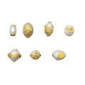 wholesale Gold-plated 925 ancient silver fittings set with natural freshwater pearl butterfly cross spacer beads for DIY bracelets and necklaces-0-4
