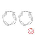 wholesale 925 Silver Earrings for Women, Vintage Hong Kong Style High-End Round Hoop Earrings, Wholesale Jewelry-0-5