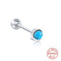 wholesale S925 Sterling Silver Mini Piercing Jewelry, Spiral Ear Stud for Cartilage, Trendy and Edgy INS Style-0-8