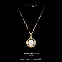 Sterling Silver Freshwater Pearl Pendant Necklace, Hypoallergenic Tarnish-Resistant Women's Jewelry-S925 Sterling Silver with Gold Finish and Freshwater Pearl  925 Silver