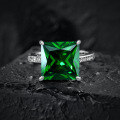 wholesale 925 Silver Shipei Jewelry 8 Carat Luxury Princess Cut 12*12 Synthetic High Carbon Diamond Ring for Women, Drop Shipping-0-7