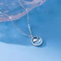 wholesale S925 Sterling Silver Sweet and Stylish Whale Necklace with a Playful, Student-Friendly Design Y00416-0-2