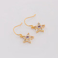 wholesale S925 Sterling Silver Dulli Jewelry Sweet Floral Earrings with Natural Topaz, High-End and Niche Design-0-1