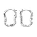 wholesale S925 metal geometric irregular U-shaped diamond-inlaid ear clips for women, Korean version, minimalist luxury, and sophisticated-0-5