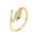 wholesale Metal Material First: 925 Sterling Silver Cross-Border New Creative Dolphin Ring Fashion Korean Style Adjustable Opening Ring Wholesale from Manufacturers-0-4