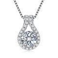 Sterling Silver Fashion Luxury Moissanite Necklace Cross-Border Wholesale-0-22
