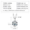925 Silver 2-Carat Pink Diamond Invisible Necklace Mermaid's Tear Dopamine Pendant-0-16