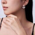 S925 Sterling Silver Versatile Elegant Two-Way Stackable Earrings for Women, European and American Cross-Border Hot Seller, Ins Style-0-2