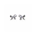 wholesale S925 Sterling Silver Maker Sweet Dream Butterfly Ribbon Earrings Fashion Niche Design Elegant High-End Earrings Girlfriend Gift-0-4