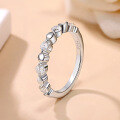 wholesale 18K gold-plated S925 sterling silver 30mm moissanite eternity ring, ins-style moissanite women's ring-0-0