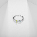 wholesale 925 Silver Adjustable Luxury Minimalist Design Natural Diopside Ring, Prosperity Series with Colored Gemstone Inlay-0-2