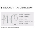 S925 Sterling Silver D Color Moissanite Earrings, Simple Design, Cross-Border Live Streaming, Daily Commute Wholesale-0-12