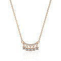 Sterling Silver Pendant with Moissanite, Chinese Style Bell and Tassel Necklace-0-4