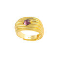 wholesale S925 Sterling Silver Niche Ins Style Multi-Layer Textured Pleated Inlaid Glass Stone Open Adjustable Ring for Women-0-8