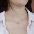 wholesale S925 Sterling Silver New Fashionable Cute Starry Sky Snail Niche Aquamarine Necklace for Women Wholesale from Manufacturers-0-3