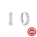 wholesale 925 Sterling Silver Twisted Figure-8 Diamond Stud Earrings,-0-10