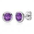 S925 Sterling Silver Oval Emerald-Cut Stud Earrings for Fashionable Commuting-0-11