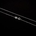 wholesale S925 Sterling Silver Versatile Fashion Minimalist Cross O-Ring Lip Chain Water Wave Single Chain Bare Chain Collarbone Chain Wholesale-0-3