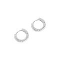 wholesale S925 Sterling Silver 113 Korean Version Ins Small and Minimalist Design Versatile Geometric Circle Texture Ear Clips for Women-0-4