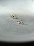 wholesale 9K Gold French Petite Lucky Star Earrings, Fashionable, Luxurious, Versatile, and Sophisticated with an Upscale and Grand Ambiance-0-0