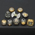 wholesale Metal material 925 retro silver featureless Buddha Zhaki Lhamo Yellow Jambhala Elephant God Pi Xiu color-preserving accessories DIY bracelet handstring ornaments-0-1