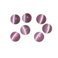 wholesale Metal material selected pink and white cat's eye stone scattered beads DIY jewelry accessories handmade braided beaded string beads Zhou Fu character same style-0-4