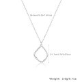 wholesale 925 Silver Cross-Border Hot-Selling Geometric Micro-Pave Circle Ring Necklace and Earrings Set, New Ins-Style Jewelry for Women-0-12