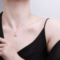 Sterling Silver Moissanite Teardrop Necklace, Minimalist and Versatile-0-2