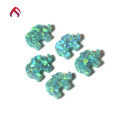 wholesale Metal material, synthetic opal OPAL elephant plain cabochon fire opal polymer cultured opal gemstone-0-3