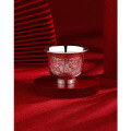 wholesale 999 Pure Silver Wine Cup, Fu Character Double Fish Stemmed Silver Cup, Silver Tea Cup, Gongfu Tea Tasting Cup, Silver Water Cup, Handmade Host Cup-0-0