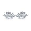 wholesale S925 Sterling Silver Bow Ear Studs High-End Designer Style European and American Fashion Jewelry-0-0
