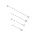 wholesale S925 Sterling Silver Extension Chain Bracelet Necklace Extender 3CM 5CM 8CM 10CM Spring Ring Chain W300-0-4