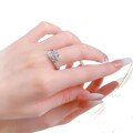 wholesale S925 silver luxurious full diamond new snake-shaped open ring for women, cross-border AliExpress style-0-4