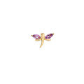 wholesale 925 Sterling Silver Dunli Jewelry Minimalist and Petite Stud Earrings Set for Women, Small Fresh Butterfly Love Flower Butterfly Weekly Earrings-0-7