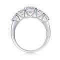 wholesale S925 Silver Popular Romance Ring for Women, Non-Tarnish, Cross-Border Hot-Selling Moissanite Ring, Light Luxury High-End Feel-0-4