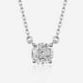 925 Silver XYL2025 New Rose Pendant Necklace, Millennial-Cut Stone, Daily Fine Jewelry Wholesale-0-3