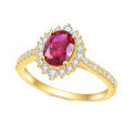 wholesale S925 Sterling Silver with Lab-Grown Ruby Inlaid Ring, Exuding a Sense of High-End Luxury, Fashionable, Exquisite, and Elegant Colored Gemstone Ring-0-0