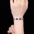 wholesale 8*10 full-diamond royal blue bracelet in metal, a trendy and elegant bestseller for affluent women in jewelry live streams-0-3